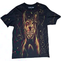 Image 1 of “DOBERDAVIDSON #2” Custom Bleach Painted T-shirt LARGE