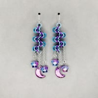 Staggered Galaxy Earrings