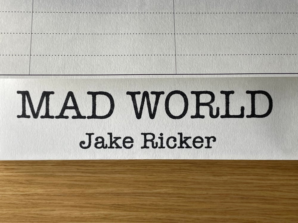 Image of MAD WORLD Print Set
