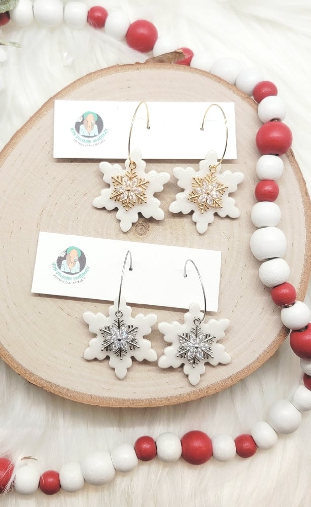 Image of Sparkling Snowflakes Dangle