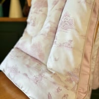 Image 1 of Made to Order - Vintage Laura Ashley Pink Children's Toile Mini Eiderdown £210