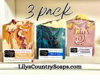 Image 1 of GOAT MILK SOAP 3-PACK