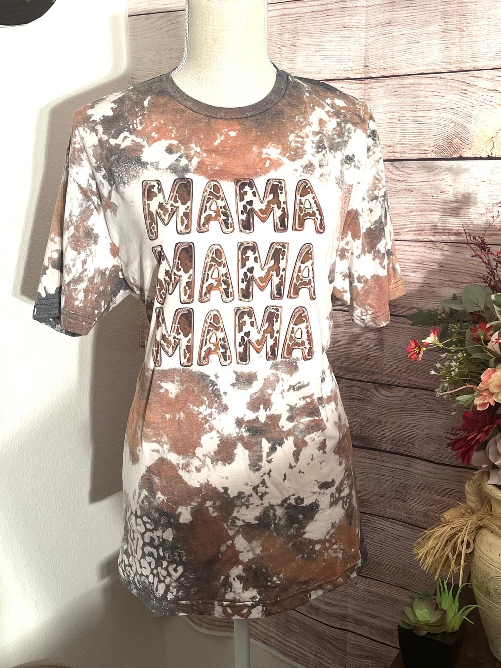 Image of Cowhide Bleached Mama Tee