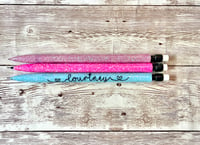 Image 1 of Custom Glittered Mechanical Pencil