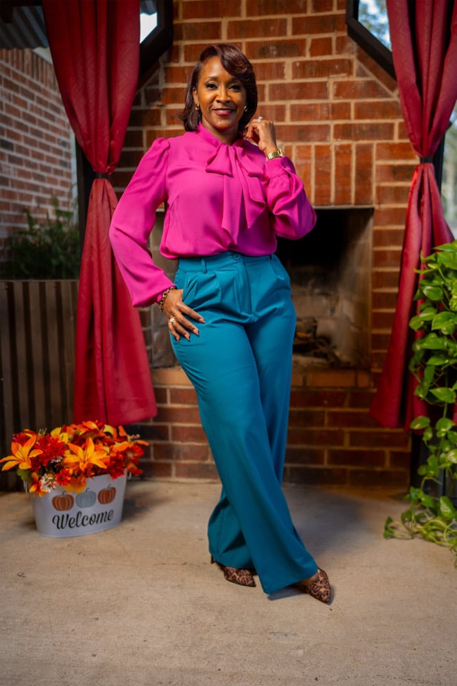 Image of Chiffon Blouse w/Neck Tie