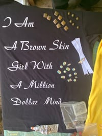 Image 2 of BrownSkin Girl Inspirational Tee /Black