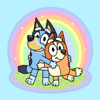 Image 2 of Bluey and Bingo Sticker