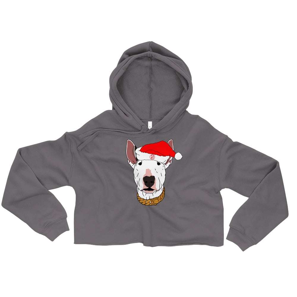 Image of SAUSO CLAUS CROP HOODIE