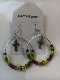 Multicolor Hoops with Cross