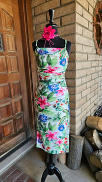Image 1 of Kaira Flower Midi Dress 
