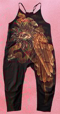 Image 1 of “AWAKENING” CUSTOM BLEACH PAINTED BAGGY JUMPER MEDIUM