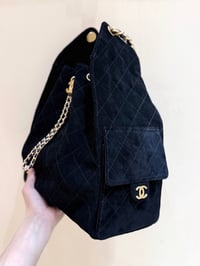 Image 8 of CC Suede Drawstring Hobo