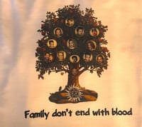 Image 2 of supernatural family tree woman’s tee. XL