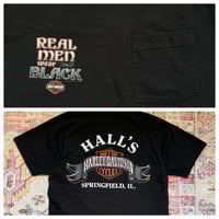 Image 3 of VINTAGE HARLEY DAVIDSON POCKET “REAL MEN WEAR BLACK”