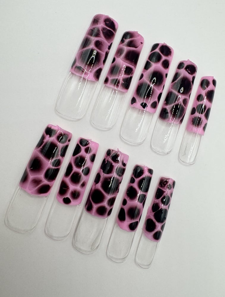 Image of pink crocodile set