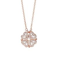 Image 3 of Solace Magnetic Clover/Heart Necklace
