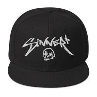 Image 2 of Sinner Skull Snapback Hat