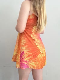 Image 3 of 00s pink orange mini dress // S