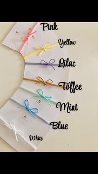 Image 2 of Suede bow headband 