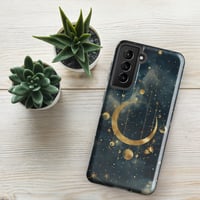 Image 22 of Blue and Gold Celestial Moons Design Tough Case for Samsung®