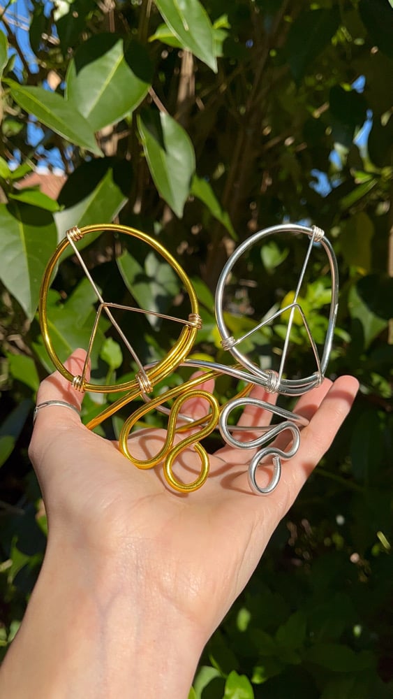 Image of Peace Sign Arm Cuff