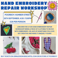 Hand Embroidery Repair Workshop 