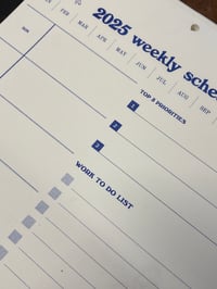 Image 2 of 2025 weekly schedule 
