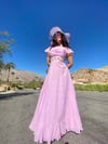 1970’s Pastel Prairie Dress with Matching Hat!  