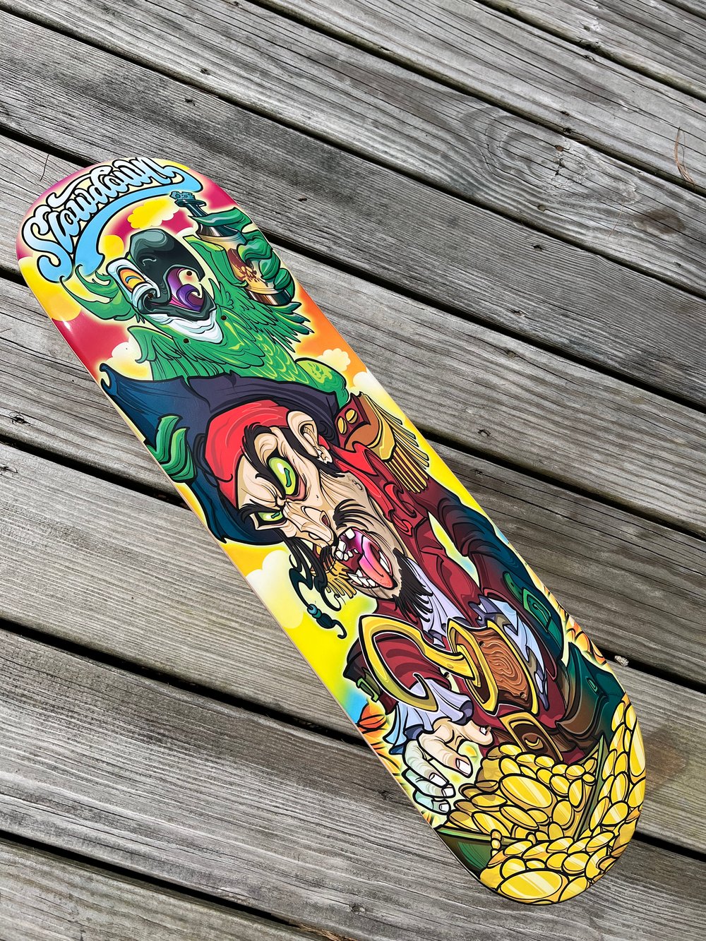Slowdown Pirate And Parrot Deck