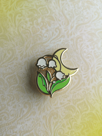Image 4 of  Lunar Lily Hard Enamel Pin