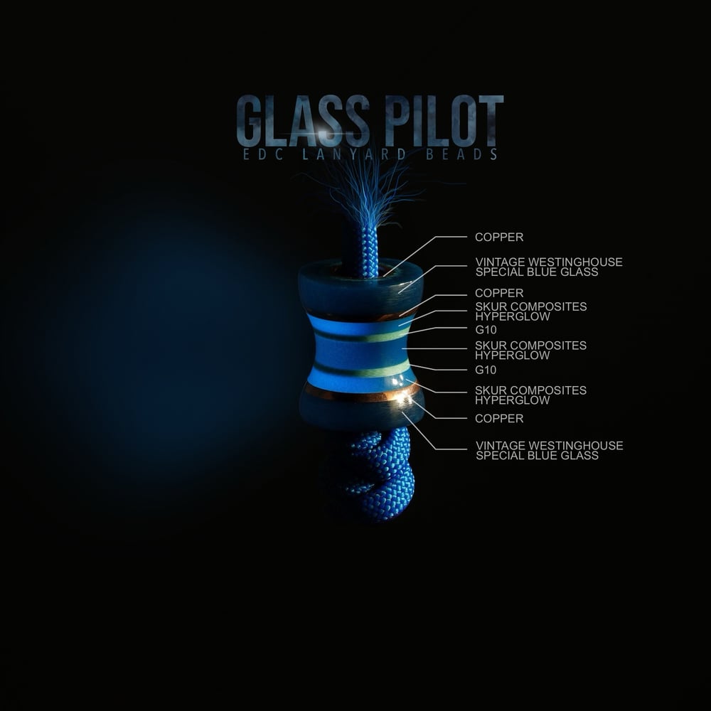 Glass Pilot EDC lanyard beads (Grail drop #3)