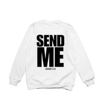 Image 2 of Send me crewneck white/black