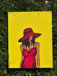 Black Queen (red) 11x14