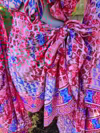 Image 5 of Pefkos co ord sarong set red and blue