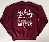 Image 3 of AS25.AW Thanks Ah Crewneck Maroon