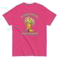 Image 13 of Unisex classic tee, Wildflowers Wild Horses Cowgirl Western Boot Sunflowers Tee