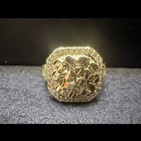 Image 8 of 14k Gold Plated Nugget Rings