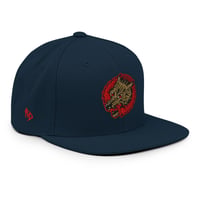 Dark Navy Wolf Snapback 