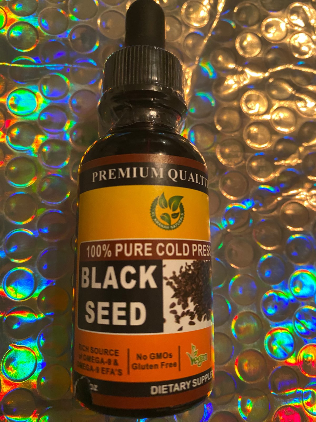 Image of BLACK SEED OIL TRAVEL SIZE WITH  DROPPER 
