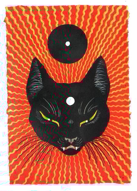 Image of BLACK CAT WHITE CAT print set