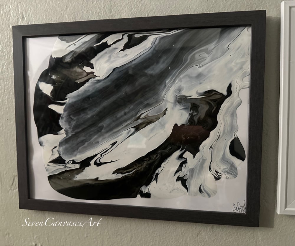 Image of Abstract 25 - framed painting 