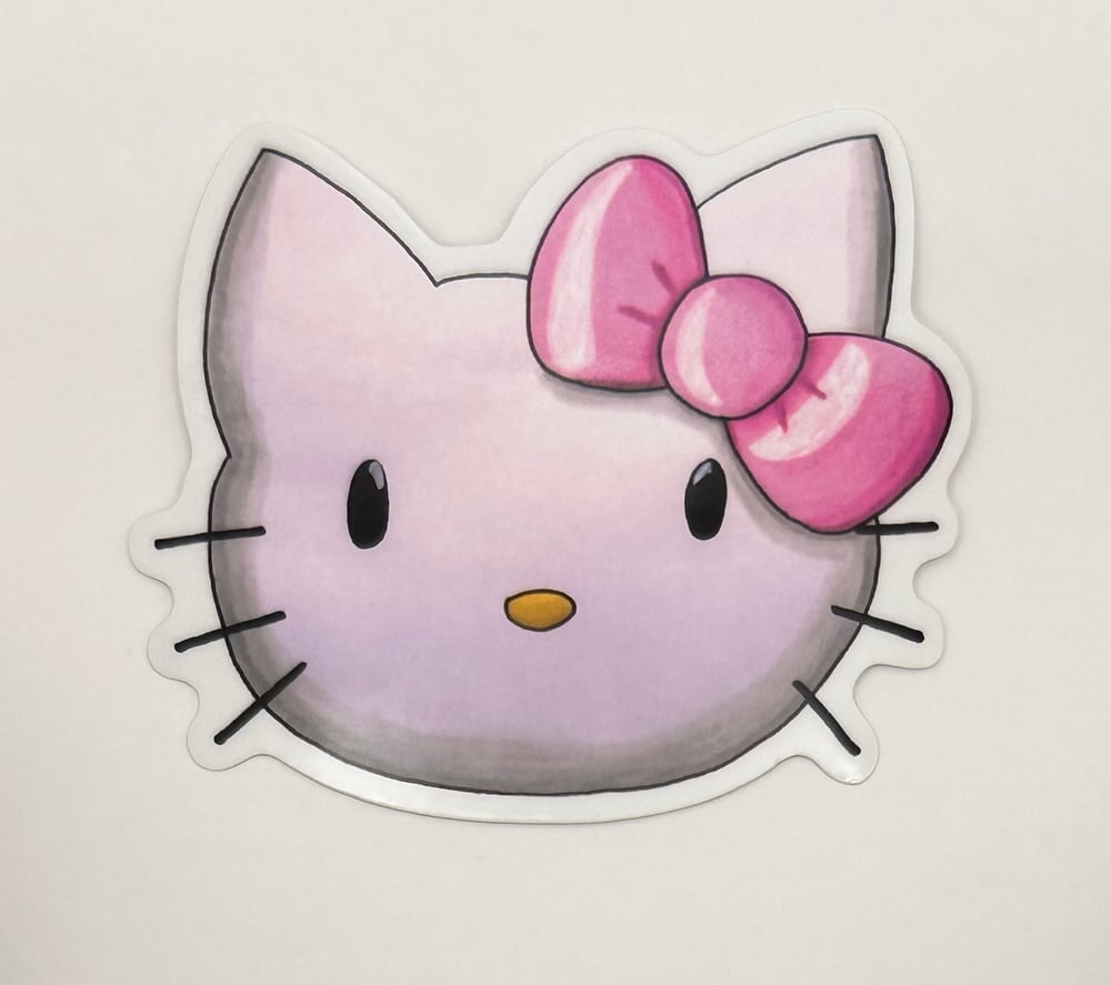 Image of Hey Kitty Clear Sticker 