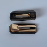 Image 2 of Black Hair Slides Set