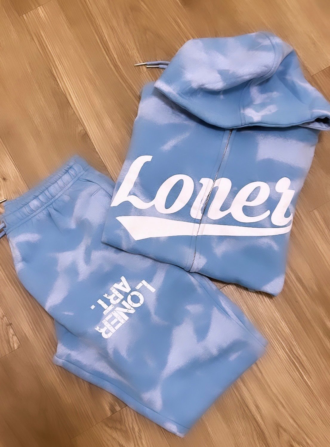 Image of Carolina Blue Sprayed (Sweatsuit)