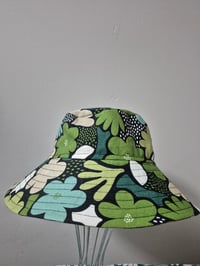 Kylie Jane Sunhat -big green floral 