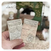 Image 6 of Shabby Chic tattered  Sewing Book/Needle book with lace samples