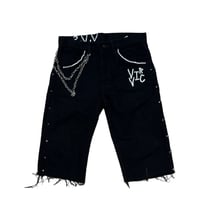 Image 1 of V.V.S. Black Denim “Jorts”