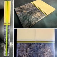 Image 1 of Paper Micarta & Spalted Crosscut Maple Segmented Knife Scales