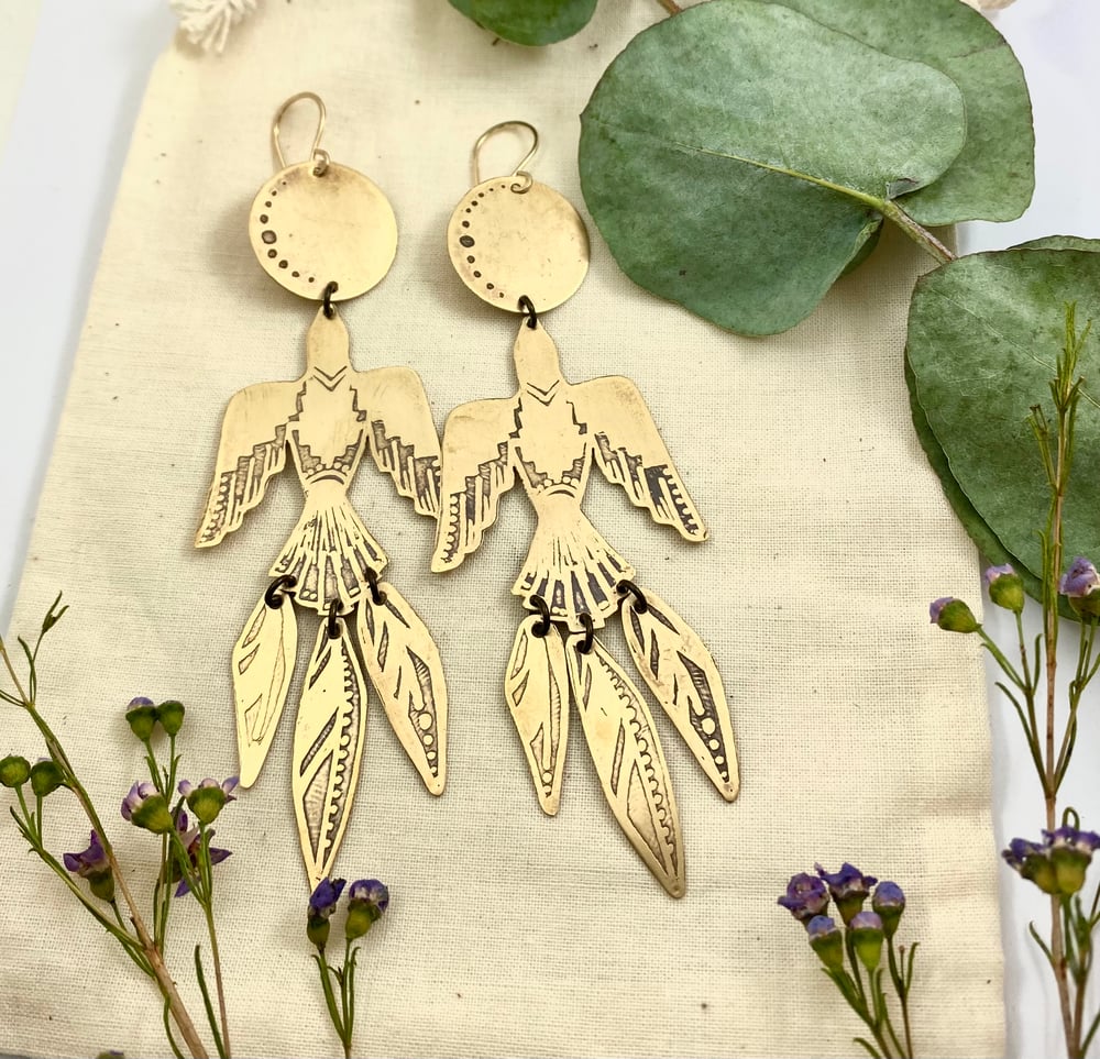 Image of Rise to the Moon Earrings 