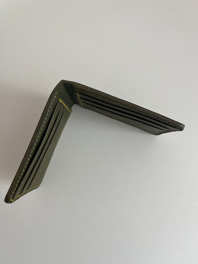 Image of Olive Pueblo 8-Pocket Slim Bifold (Mustard)